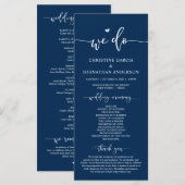 モダンエレガント式の計結婚画だ プログラム (正面/裏面)