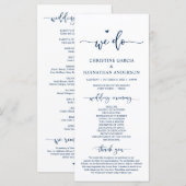 モダンエレガント式の計結婚画だ プログラム (正面/裏面)