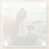 モダンエレガント式結婚式 ガラスコースター (裏面)