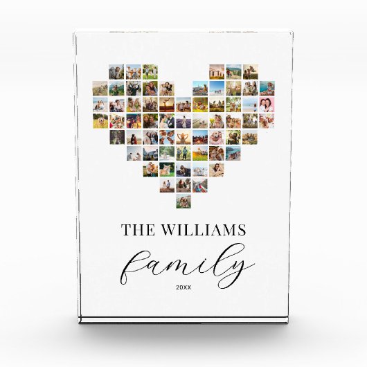 モダンエレガント心鎖骨 フォトブロック (正面)