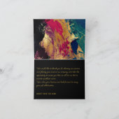 モダンエレガント感謝してい顧客 サンキューカード (内部)