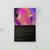 モダンエレガント感謝してい顧客 サンキューカード (内部)