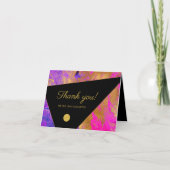 モダンエレガント感謝してい顧客 サンキューカード (正面)