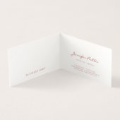 モダンエレガント抽象芸術テンプレートハンドスクリプト 名刺 (内部)