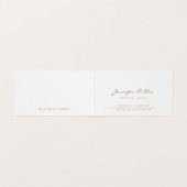 モダンエレガント抽象芸術テンプレートハンドスクリプト 名刺 (内部フラット)