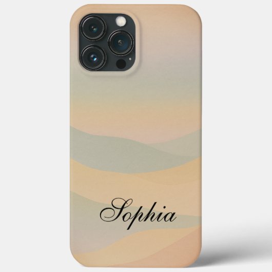 モダンエレガント抽象芸術山 Case-Mate iPhoneケース (裏面)