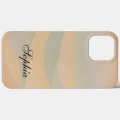 モダンエレガント抽象芸術山 Case-Mate iPhoneケース (裏面 (横))