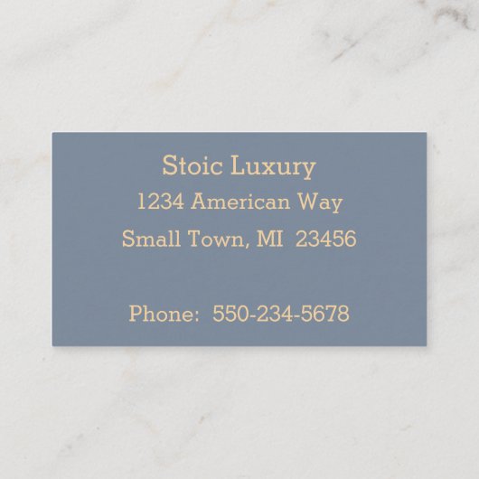 モダンエレガント抽象芸術水彩名刺 名刺 (裏面)