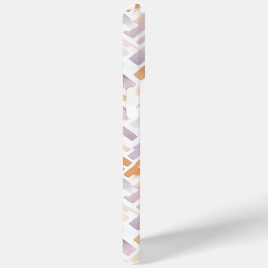 モダンエレガント抽象芸術水色金ゴールド幾何学模様 Case-Mate iPhoneケース (裏面 / 右)