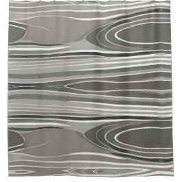 モダンエレガント抽象芸術灰色の幾何学的パターン シャワーカーテン