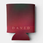 モダンエレガント抽象芸術赤と黒のクーラーボックス 缶クーラー (裏面)