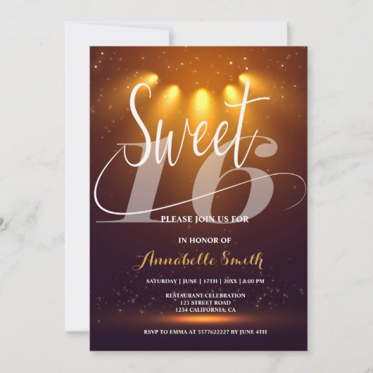 モダンエレガント招待 招待状 (正面)