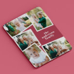 モダンエレガント数々のスタイリッシュ写真家族 iPad AIR カバー<br><div class="desc">エレガントモダン数々のスタイリッシュ写真フエレガントァミリデザイン。理想的な思慮深い誕生日、母の日、父の日、またはクリスマスの日のギフト。明モダンるい赤のピンク色がカスタマイズある。</div>