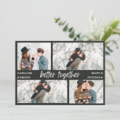 モダンエレガント数々の写真台本に日付を保存 シーズンカード (スタンド正面)