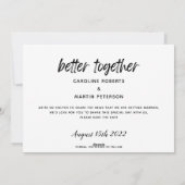 モダンエレガント数々の写真台本に日付を保存 シーズンカード (裏面)