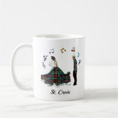 モダンエレガント新婦結婚の コーヒーマグカップ (左)