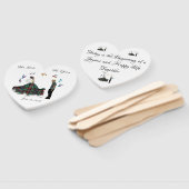 モダンエレガント新婦結婚の ハンドファン (組立なし)