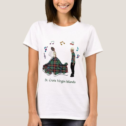 モダンエレガント新婦結婚の Tシャツ (正面)