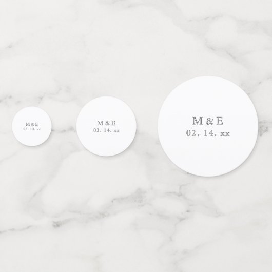 モダンエレガント新郎撮結婚影 コンフェッティ (裏面)