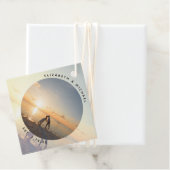 モダンエレガント新郎新婦カップル写真結婚 フェイバータグ (インサイチュ)