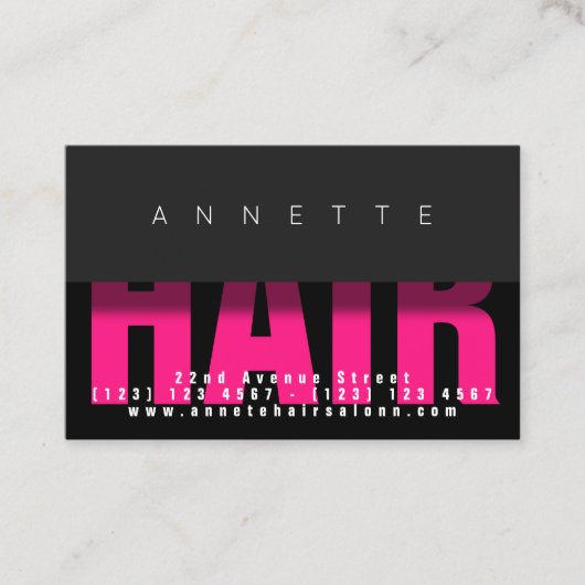 モダンエレガント日よけ 名刺 (正面)