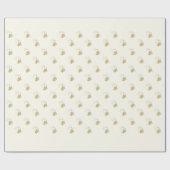 モダンエレガント星のクリスマスツリー ラッピングペーパー (フラット)