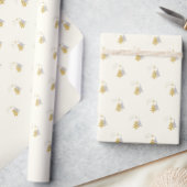 モダンエレガント星のクリスマスツリー ラッピングペーパー