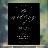 モダンエレガント書の結婚歓迎 アクリルサイン (ニュートラル)