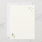 モダンエレガント書シンプル結婚 招待状 (裏面)