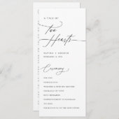 モダンエレガント書結婚書 プログラム (正面/裏面)