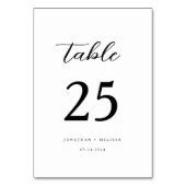 モダンエレガント書結婚本 テーブルナンバー (裏面)