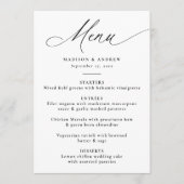 モダンエレガント書結婚類 メニュー (正面)