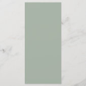 モダンエレガント書Sage Green結婚's メニュー (裏面)