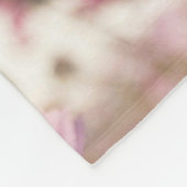 モダンエレガント最高のフローラの母は常にピンク フリースブランケット (角)