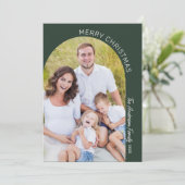 モダンエレガント月2日写真クリスマス シーズンカード (スタンド正面)