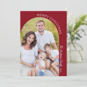 モダンエレガント月2日写真クリスマス シーズンカード (スタンド正面)