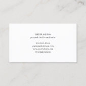 モダンエレガント栄養士 名刺 (裏面)