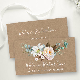 モダンエレガント植物フローラクラフト 名刺