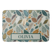 モダンエレガント植物体葉型 バスマット (正面)