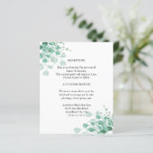 モダンエレガント植物緑化囲いカード (スタンド正面)