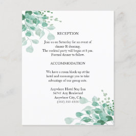 モダンエレガント植物緑化囲いカード