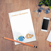 モダンエレガント水シンプル色の熱帯魚 ポストイット