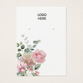 モダンエレガント水フローラ表示カード