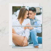 モダンエレガント水彩画セーリングヨット 招待状 (裏面)