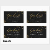 モダンエレガント法修士 長方形シール (シート)