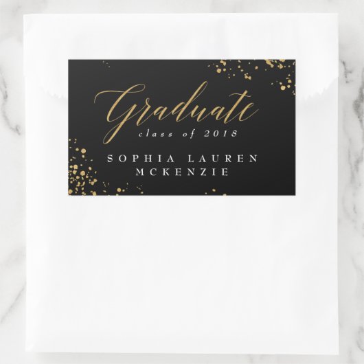 モダンエレガント法修士 長方形シール (バッグ)