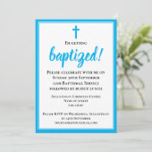 モダンエレガント洗礼 招待状 (スタンド正面)