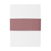 モダンエレガント深いピンク金ゴールド結婚スクリプト 招待状ベリーバンド (裏面例)