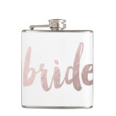 モダンエレガント澄んフェイクバラ金ゴールド「花嫁」 フラスク (正面)