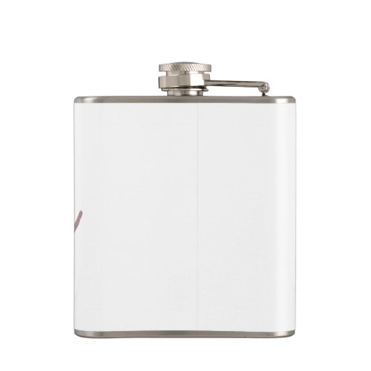 モダンエレガント澄んフェイクバラ金ゴールド「花嫁」 フラスク (裏面)